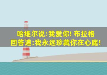 哈维尔说:我爱你! 布拉格回答道:我永远珍藏你在心底!